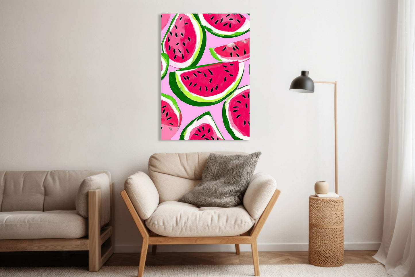 Obraz  Nowoczesny Owoce I ArbuzyI Pop Art Vintage do Salonu