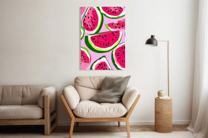 Obraz  Nowoczesny Owoce I ArbuzyI Pop Art Vintage do Salonu