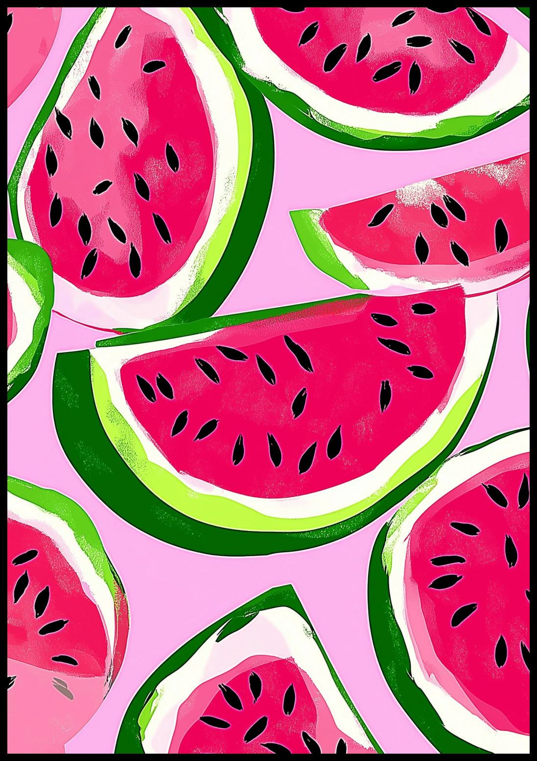 Plakat  Nowoczesny Owoce I ArbuzyI Pop Art Vintage do Salonu