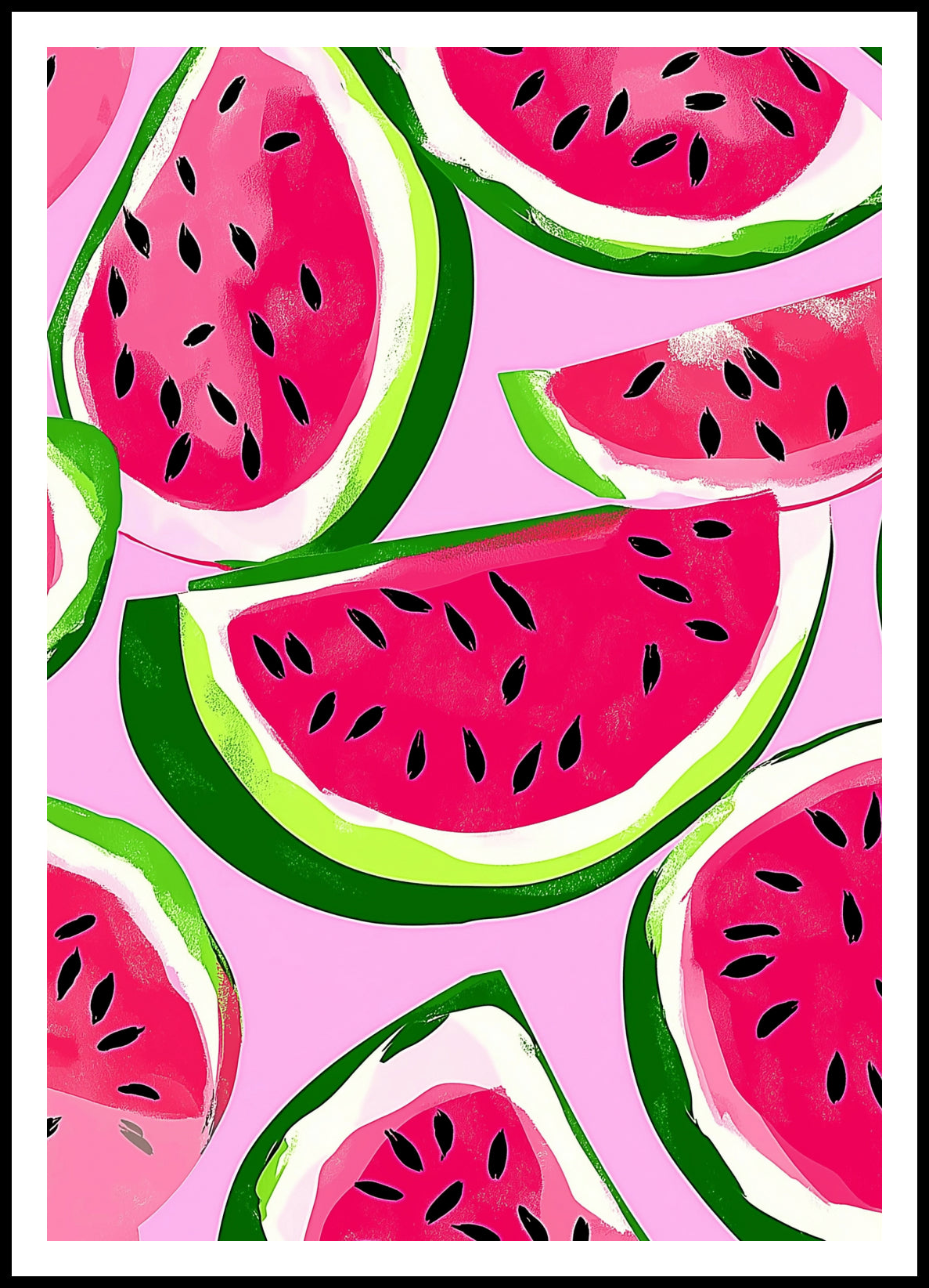 Plakat  Nowoczesny Owoce I ArbuzyI Pop Art Vintage do Salonu