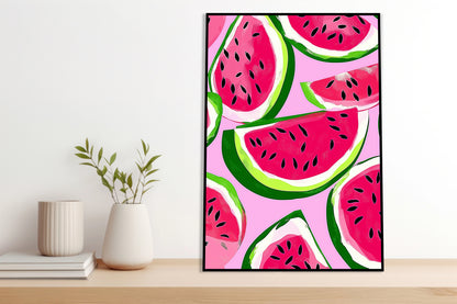Plakat  Nowoczesny Owoce I ArbuzyI Pop Art Vintage do Salonu