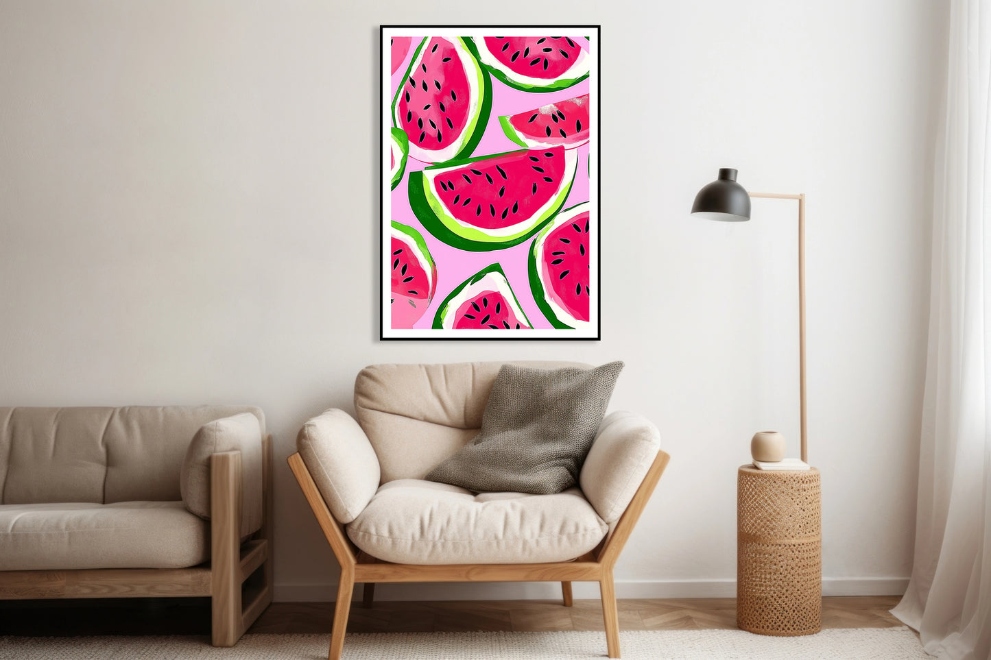 Plakat  Nowoczesny Owoce I ArbuzyI Pop Art Vintage do Salonu