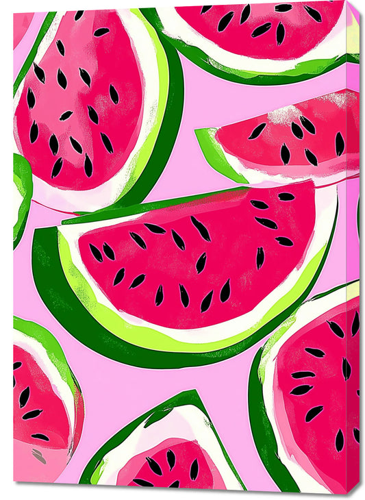 Obraz  Nowoczesny Owoce I ArbuzyI Pop Art Vintage do Salonu