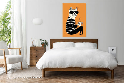 Obraz  Kawusia Minimalistyczny , Wnętrza Styl Skandynawski, Boho