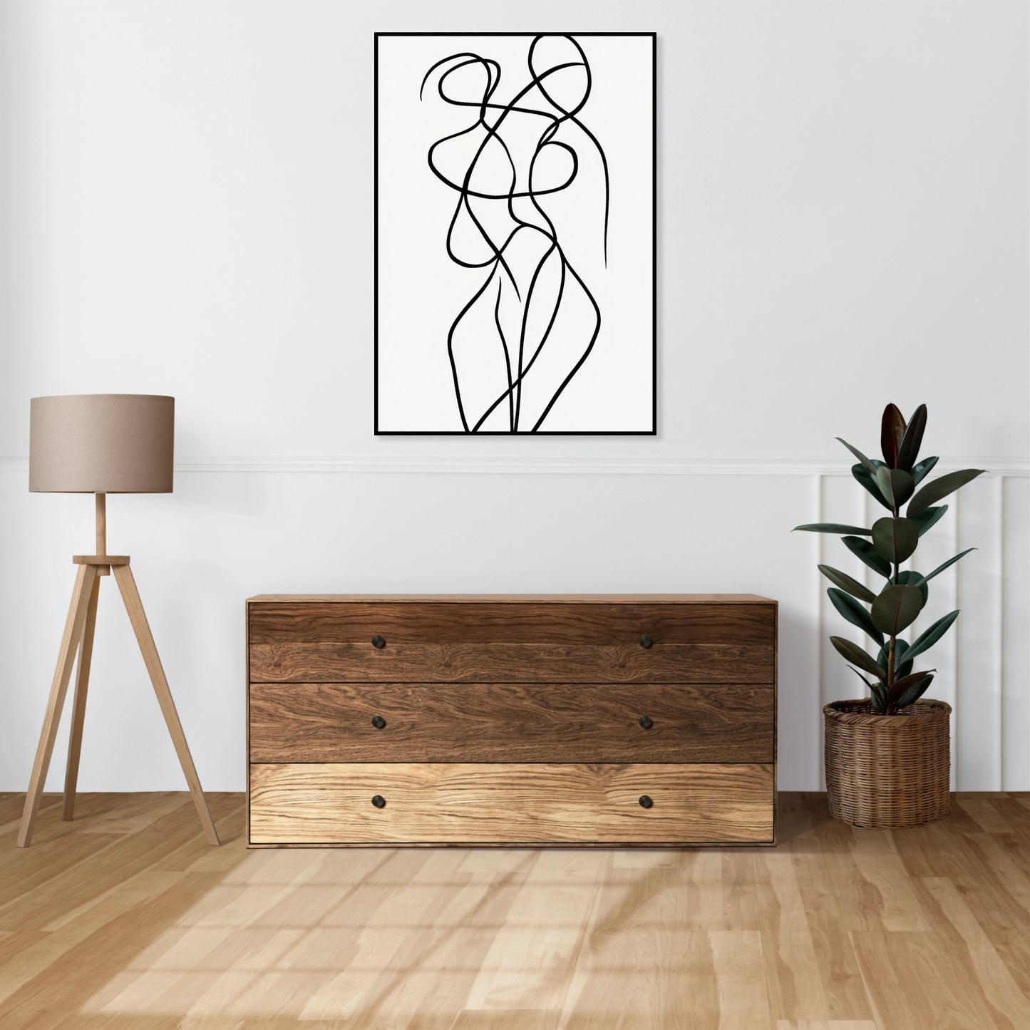Plakat  Krągłość Minimalistyczny , Wnętrza Styl Skandynawski, Boho