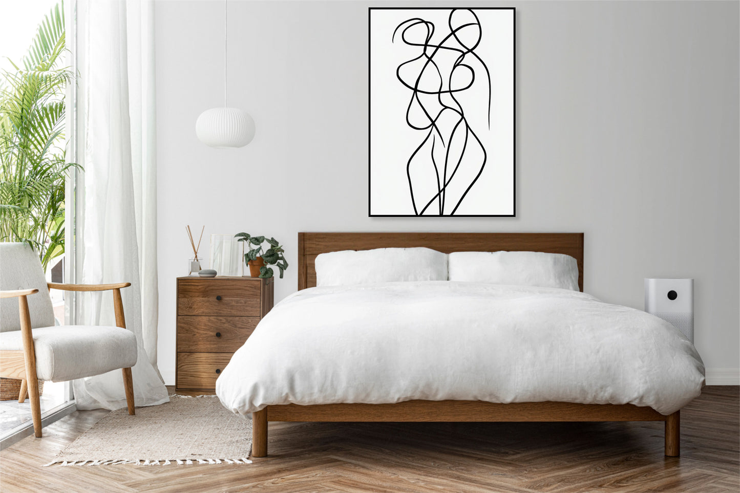 Plakat  Krągłość Minimalistyczny , Wnętrza Styl Skandynawski, Boho
