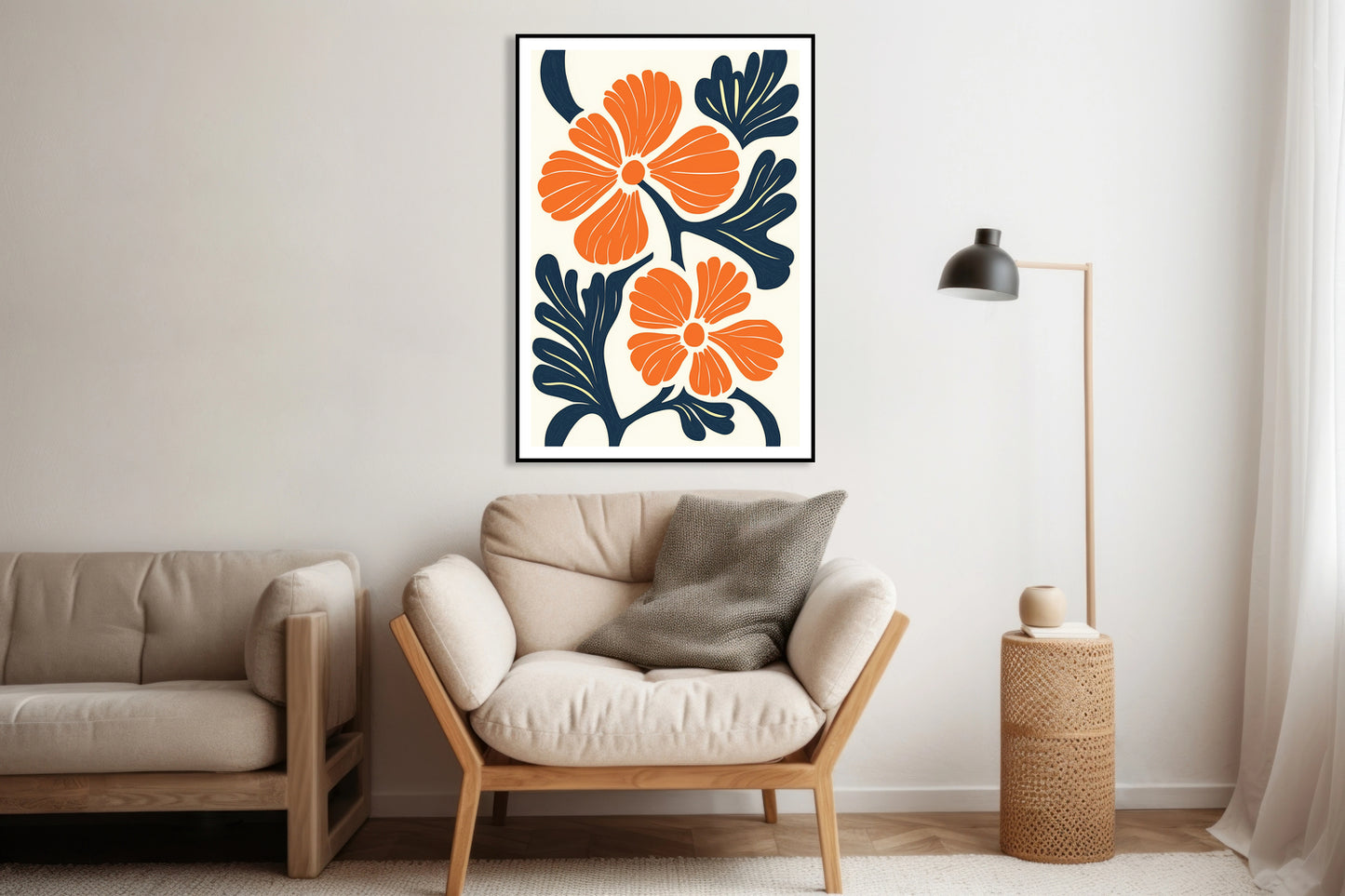 Plakat  Wieniec Minimalistyczny , Wnętrza Styl Skandynawski, Boho