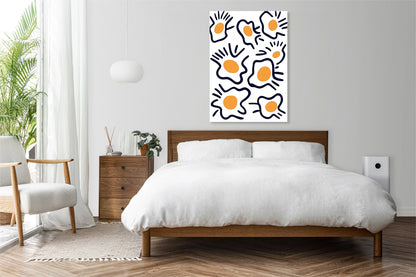 Obraz   Jajka Minimalistyczny , Wnętrza Styl Skandynawski, Boho