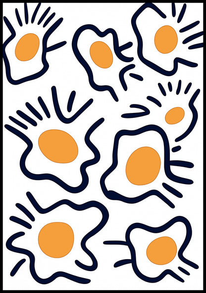 Plakat   Jajka Minimalistyczny , Wnętrza Styl Skandynawski, Boho