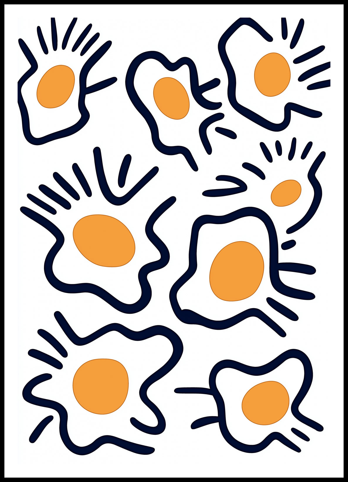 Plakat   Jajka Minimalistyczny , Wnętrza Styl Skandynawski, Boho