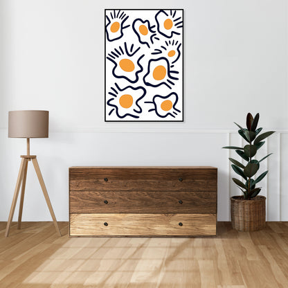 Plakat   Jajka Minimalistyczny , Wnętrza Styl Skandynawski, Boho
