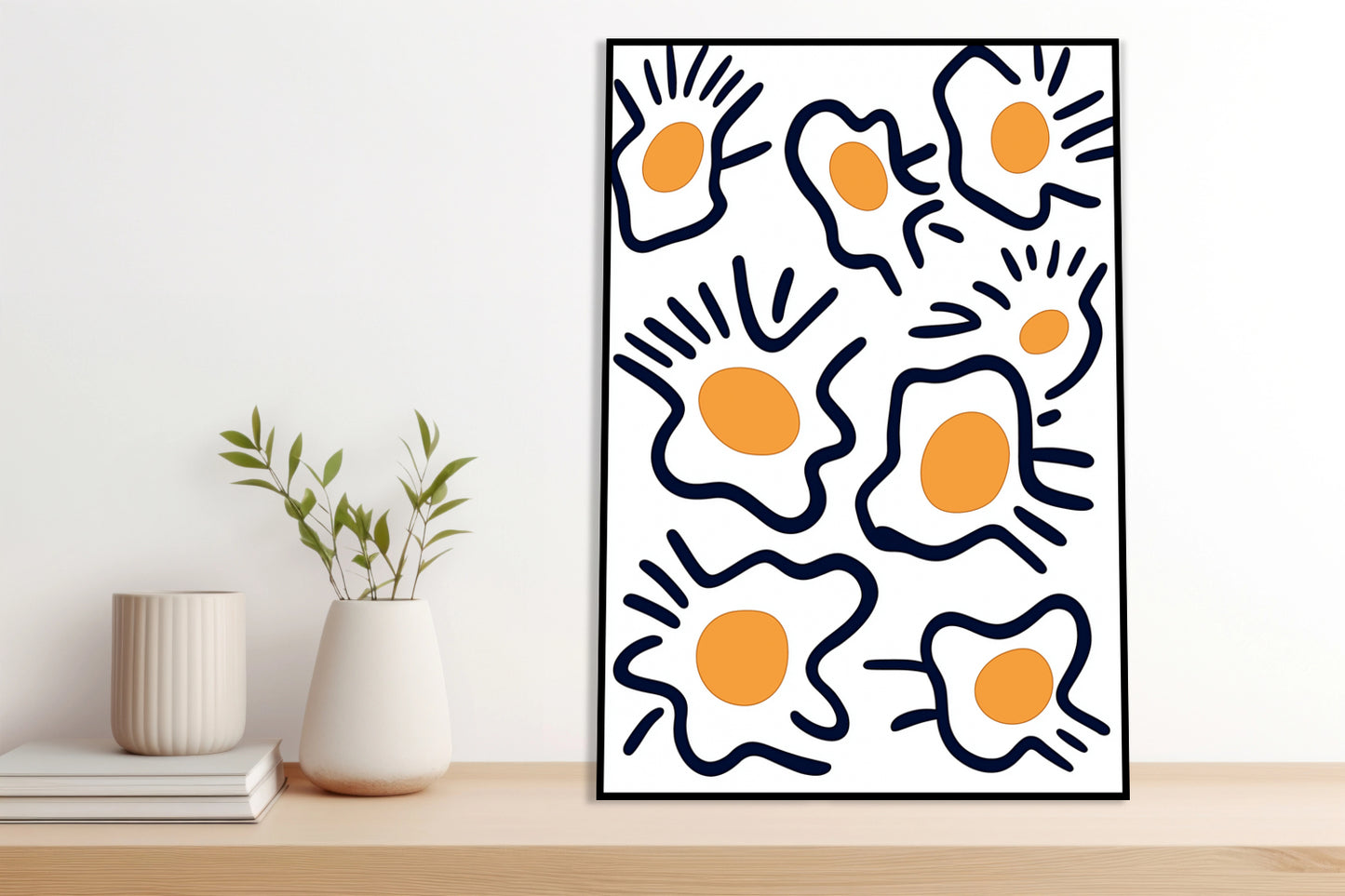 Plakat   Jajka Minimalistyczny , Wnętrza Styl Skandynawski, Boho