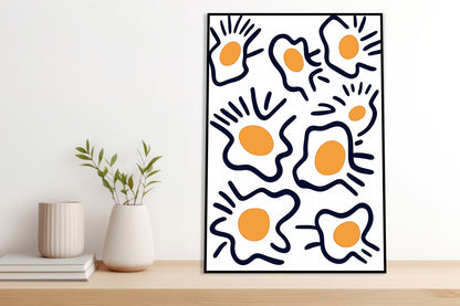 Plakat   Jajka Minimalistyczny , Wnętrza Styl Skandynawski, Boho