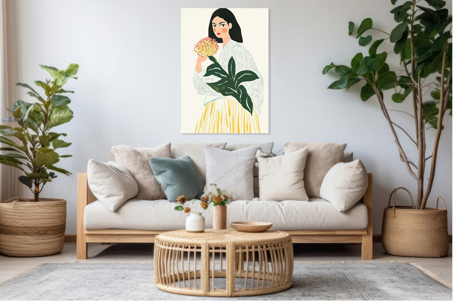 Obraz  Wzrok Minimalistyczny , Wnętrza Styl Skandynawski, Boho