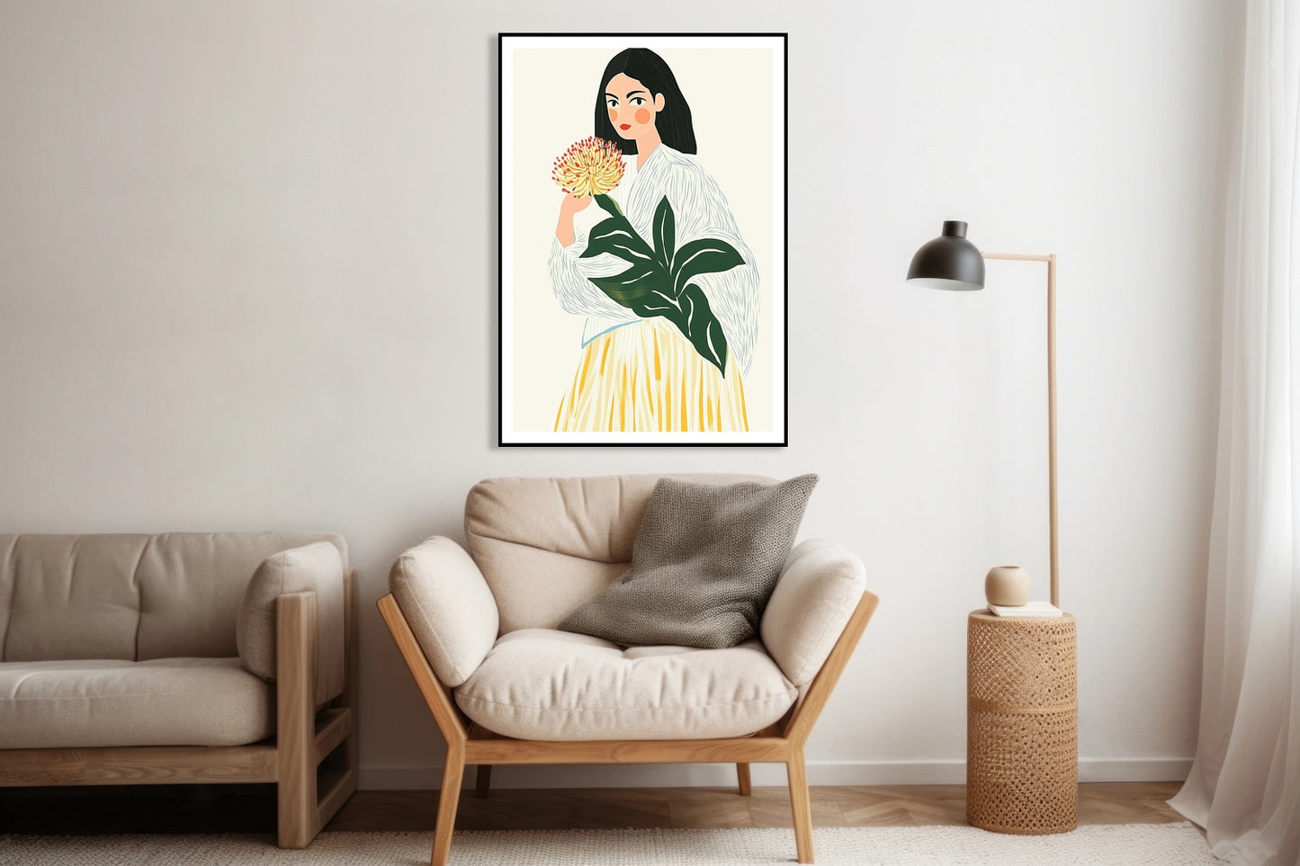 Plakat  Wzrok Minimalistyczny , Wnętrza Styl Skandynawski, Boho