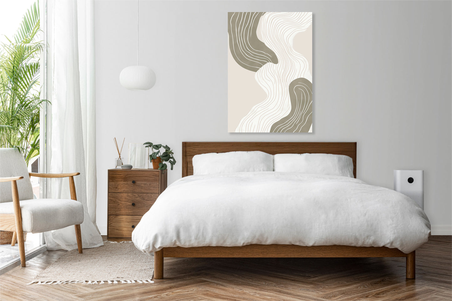 Obraz  Wiral Minimalistyczny , Wnętrza Styl Skandynawski, Boho
