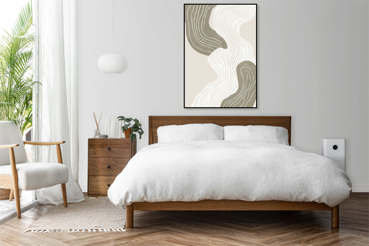 Plakat  Wiral Minimalistyczny , Wnętrza Styl Skandynawski, Boho