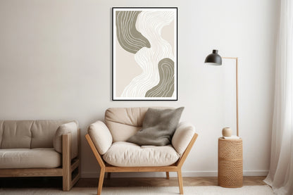 Plakat  Wiral Minimalistyczny , Wnętrza Styl Skandynawski, Boho