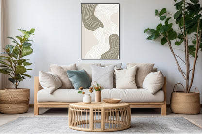 Plakat  Wiral Minimalistyczny , Wnętrza Styl Skandynawski, Boho