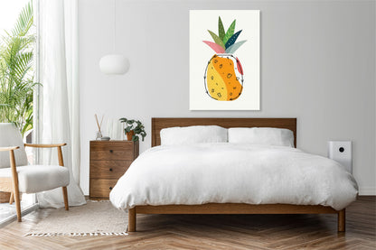 Obraz  Nowoczesny Owoce I Ananas I Pop Art Vintage do Salonu