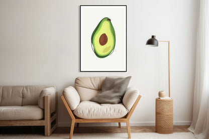 Plakat  Nowoczesny Owoce I Avokado I Pop Art Vintage do Salonu