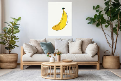 Obraz   Nowoczesny Owoce I Banan I Pop Art Vintage do Salonu