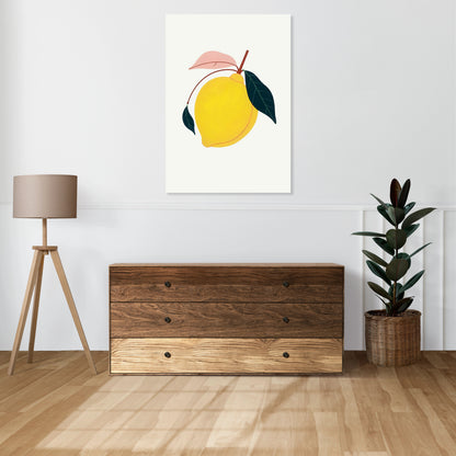 Obraz  Nowoczesny Owoce I Cytryna I Pop Art Vintage do Salonu