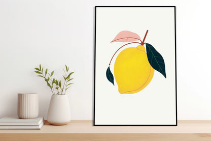 Plakat  Nowoczesny Owoce I Cytryna I Pop Art Vintage do Salonu