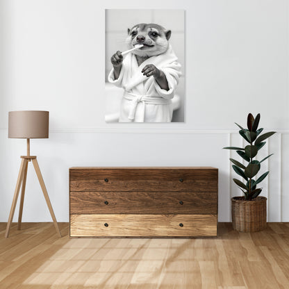 Obraz  Vintage Artystyczny | Surykatka | Portret Zwierząt Pop Art