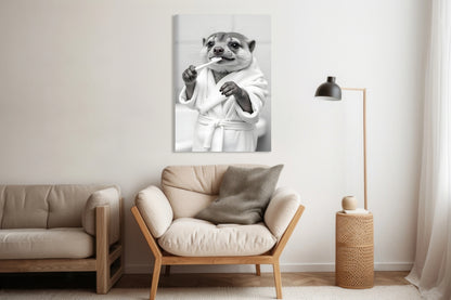 Obraz  Vintage Artystyczny | Surykatka | Portret Zwierząt Pop Art