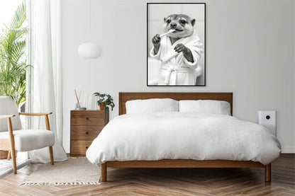 Plakat  Vintage Artystyczny | Surykatka | Portret Zwierząt Pop Art