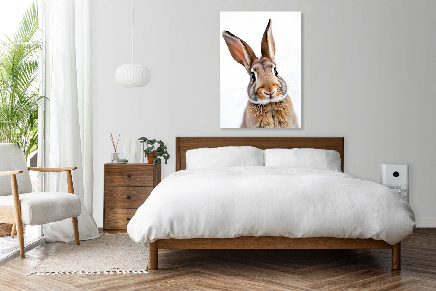 Obraz  Vintage Artystyczny | Królik 1 | Portret Zwierząt  Pop Art