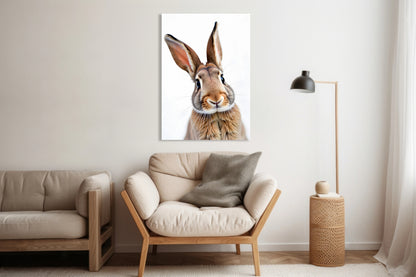 Obraz  Vintage Artystyczny | Królik 1 | Portret Zwierząt  Pop Art