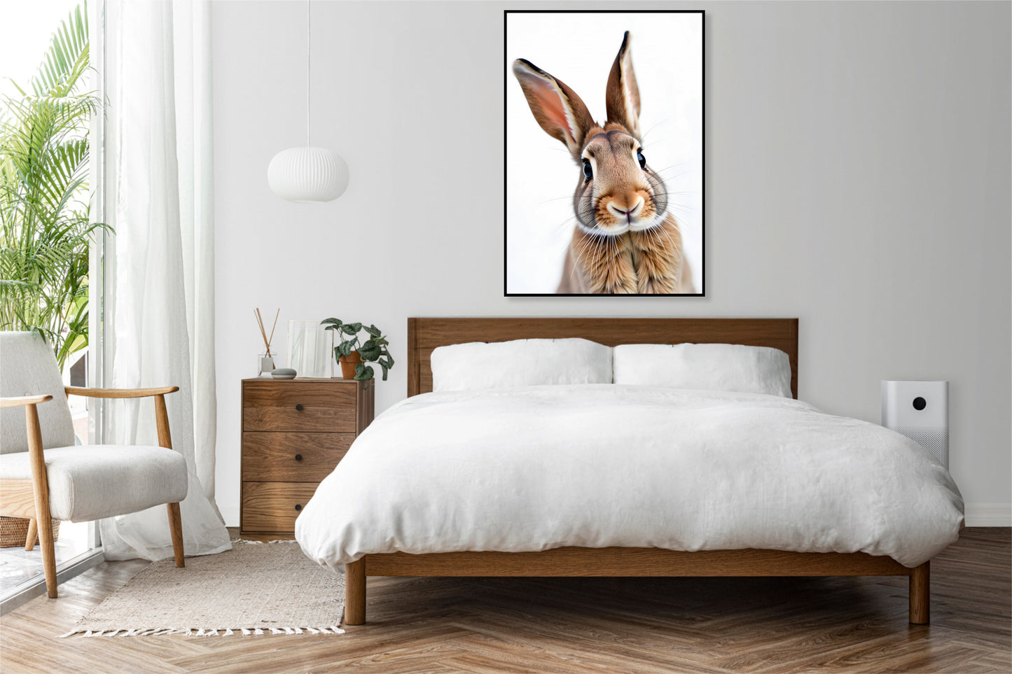 Plakat  Vintage Artystyczny | Królik 1 | Portret Zwierząt  Pop Art