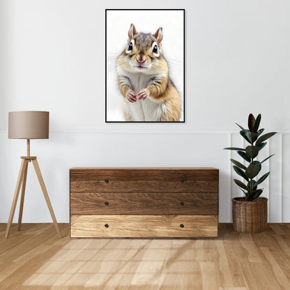 Plakat  Vintage Artystyczny | Wiewiór | Portret Zwierząt Pop Art