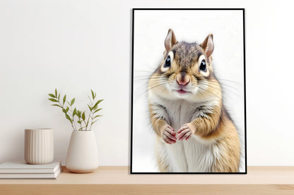 Plakat  Vintage Artystyczny | Wiewiór | Portret Zwierząt Pop Art
