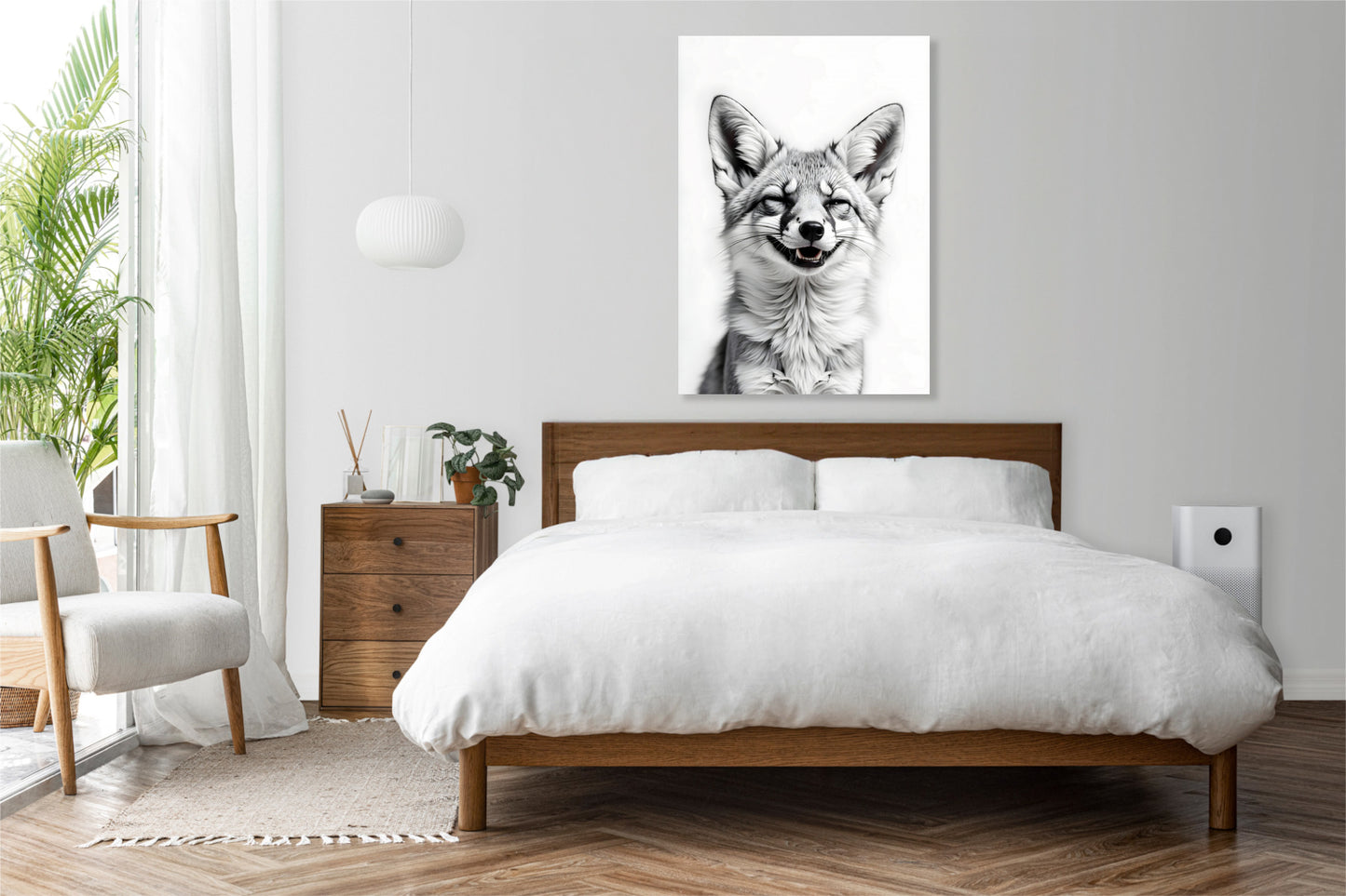 Obraz  Vintage Artystyczny | Lisek | Portret Zwierząt Pop Art