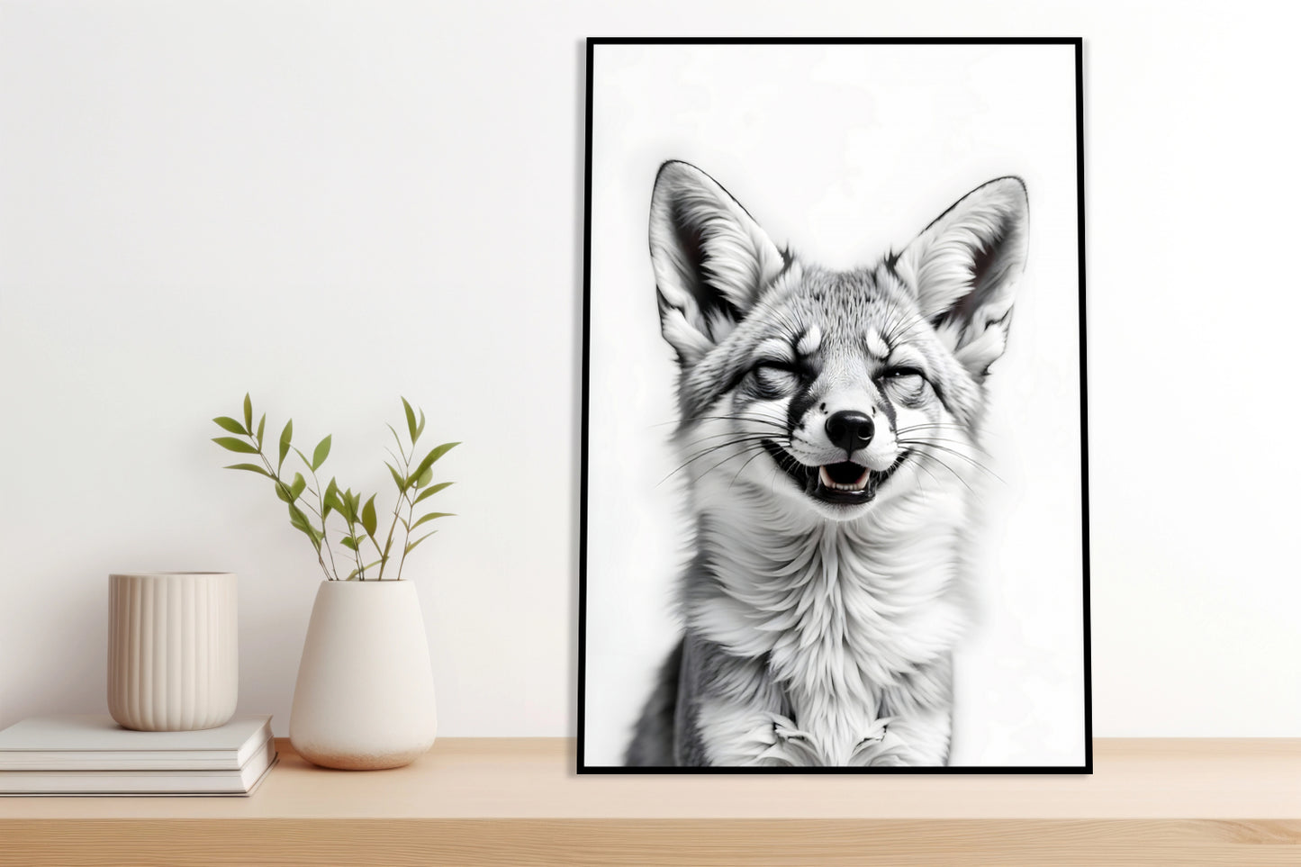 Plakat  Vintage Artystyczny | Lisek | Portret Zwierząt Pop Art