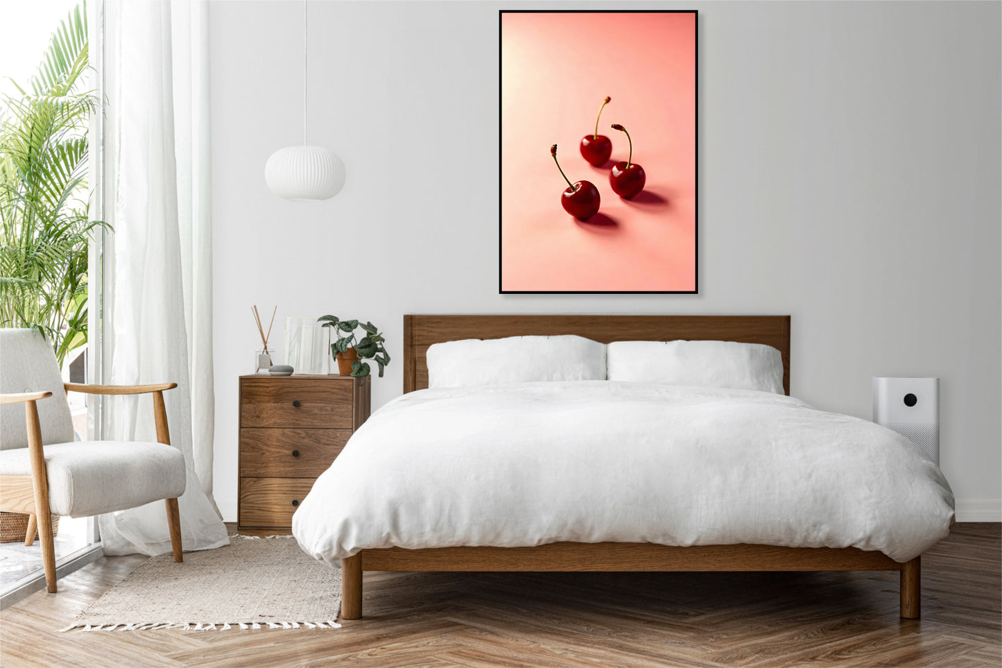 Plakat  Nowoczesny Owoce I Czereśnie I Pop Art Vintage do Salonu