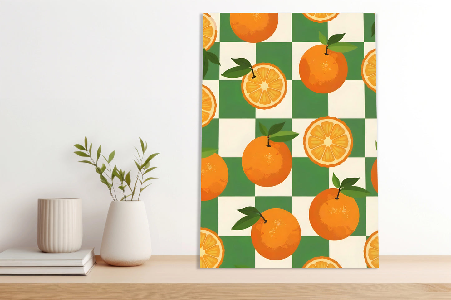 Obraz   Nowoczesny Owoce I Pomarańcze 3 I Pop Art Vintage do Salonu