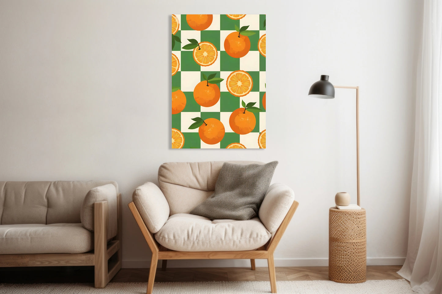 Obraz   Nowoczesny Owoce I Pomarańcze 3 I Pop Art Vintage do Salonu
