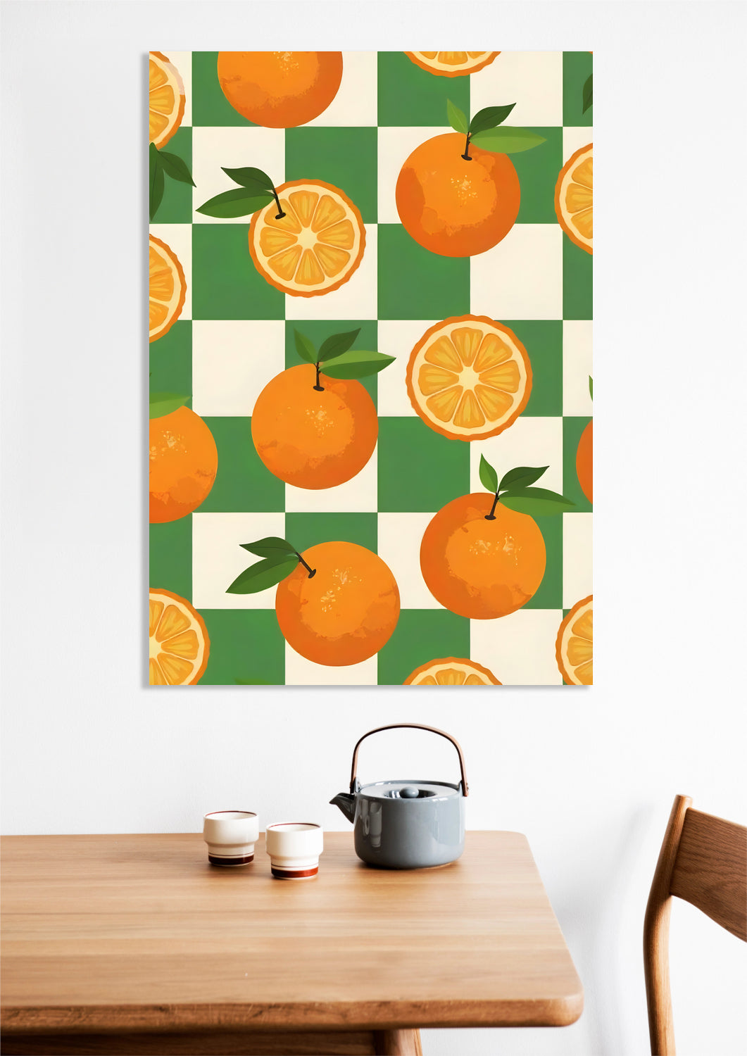 Obraz   Nowoczesny Owoce I Pomarańcze 3 I Pop Art Vintage do Salonu