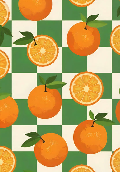 Plakat   Nowoczesny Owoce I Pomarańcze 3 I Pop Art Vintage do Salonu