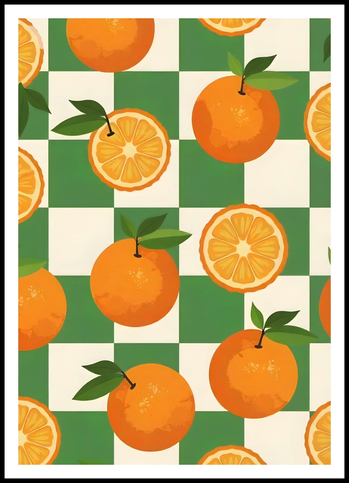 Plakat   Nowoczesny Owoce I Pomarańcze 3 I Pop Art Vintage do Salonu