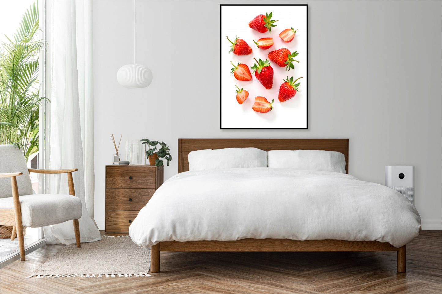 Plakat   Nowoczesny Owoce I Truskawki I Pop Art Vintage do Salonu