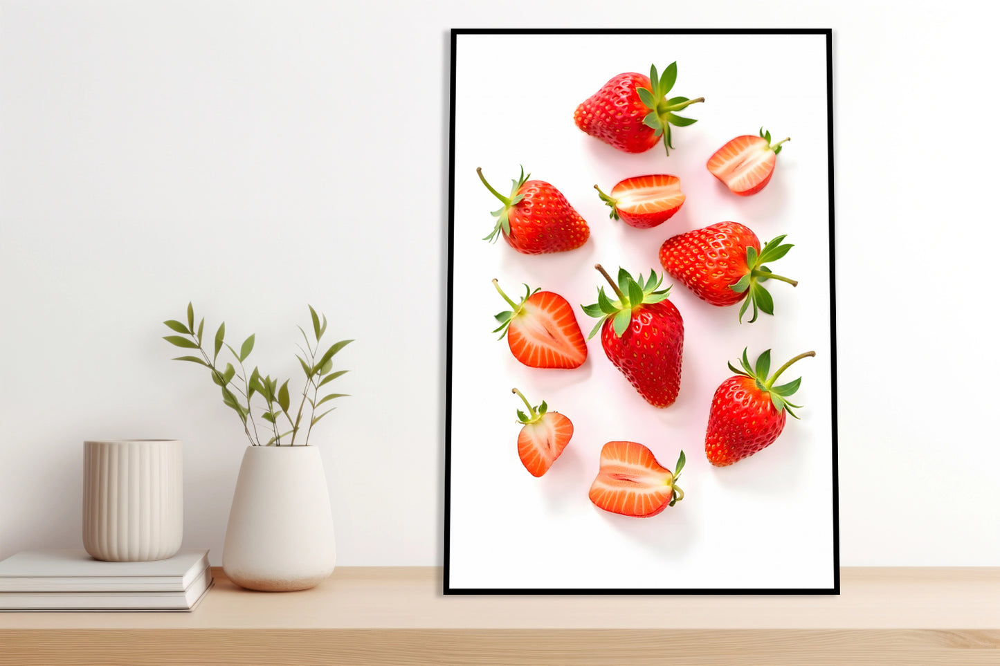 Plakat   Nowoczesny Owoce I Truskawki I Pop Art Vintage do Salonu