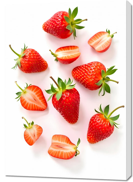 Obraz   Nowoczesny Owoce I Truskawki I Pop Art Vintage do Salonu