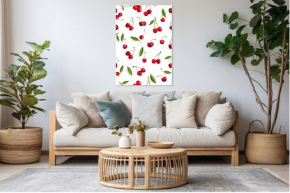 Obraz   Nowoczesny Owoce I Wiśnie I Pop Art Vintage do Salonu