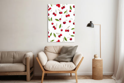 Obraz   Nowoczesny Owoce I Wiśnie I Pop Art Vintage do Salonu