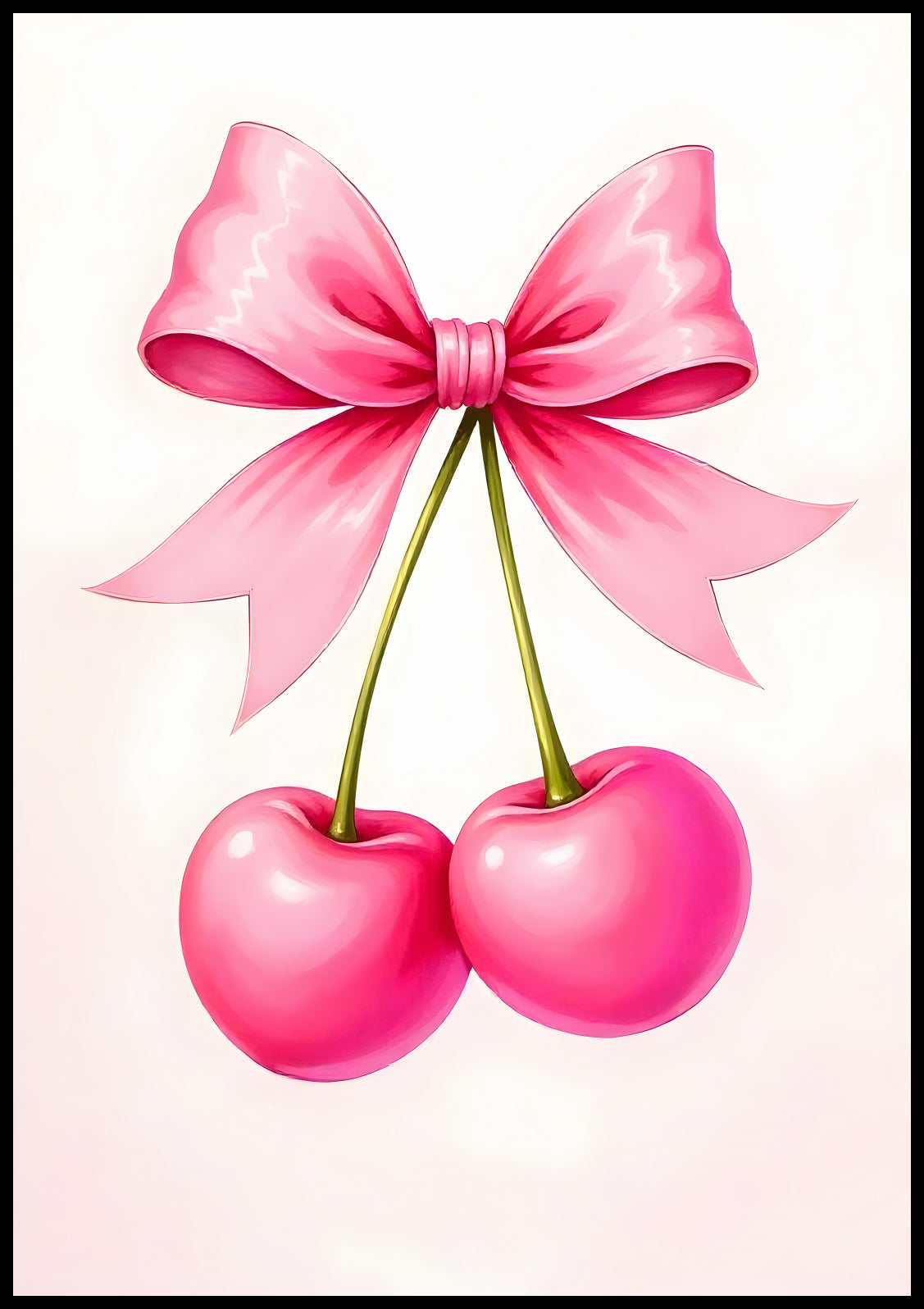 Plakat  Nowoczesny Owoce I Cherry I Pop Art Vintage do Salonu